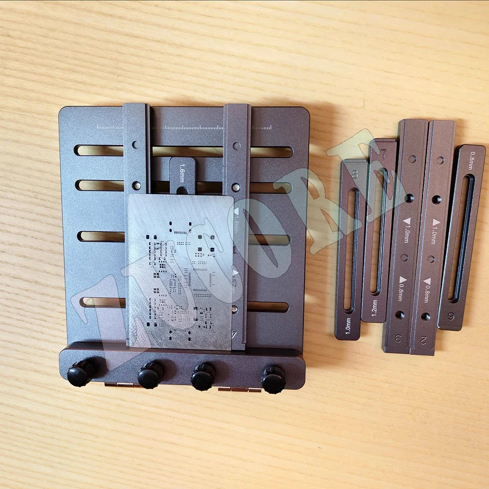 New Version CNC Solder Paste Stencil Fixture - Mini Steel Stencil Printing Jig for PCB Assembly (Supports Double-Sided SMT)