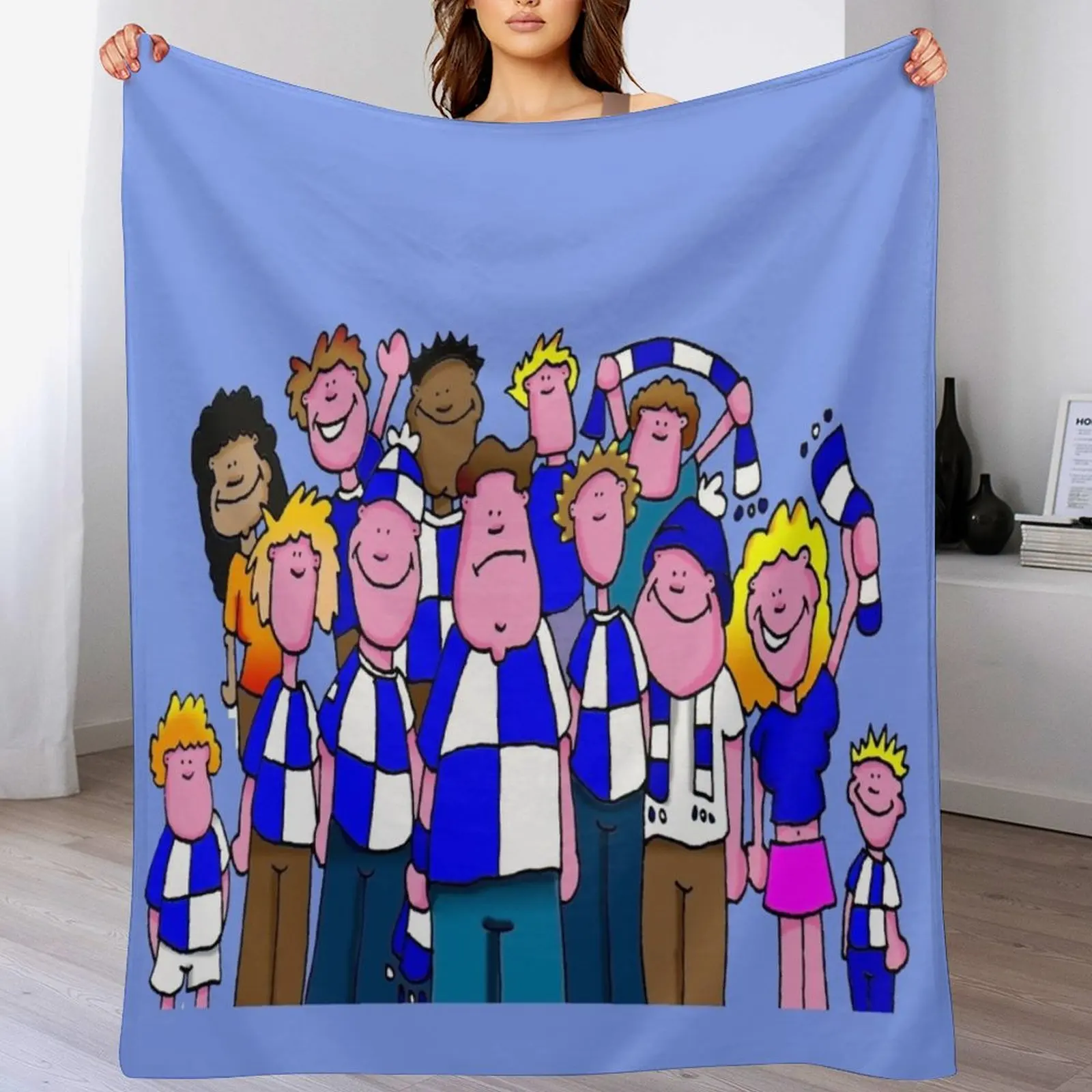 Bristol Rovers Throw Blanket Soft Warm Blanket Gift for Grandparents