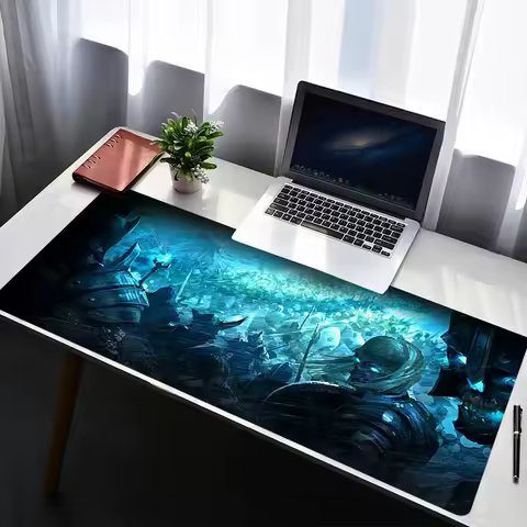 Mouse Pad Computer Gaming Accessories Mousepad Rubber Extended Desk Mat Laptop Gamer W-world of Warcraft Lich King Keyboard Pad