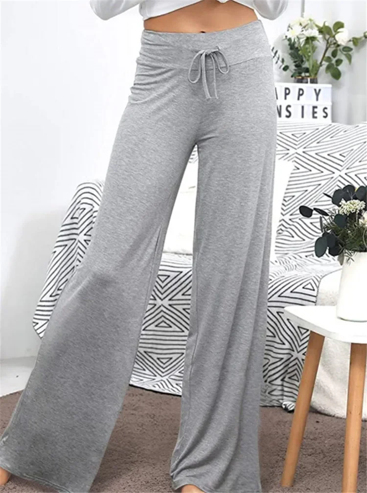 Sport Long Pants Women Sportwear Casual Loose Yoga Pants Wide Leg Fitness Pants Ladies Workout Gym Leggings