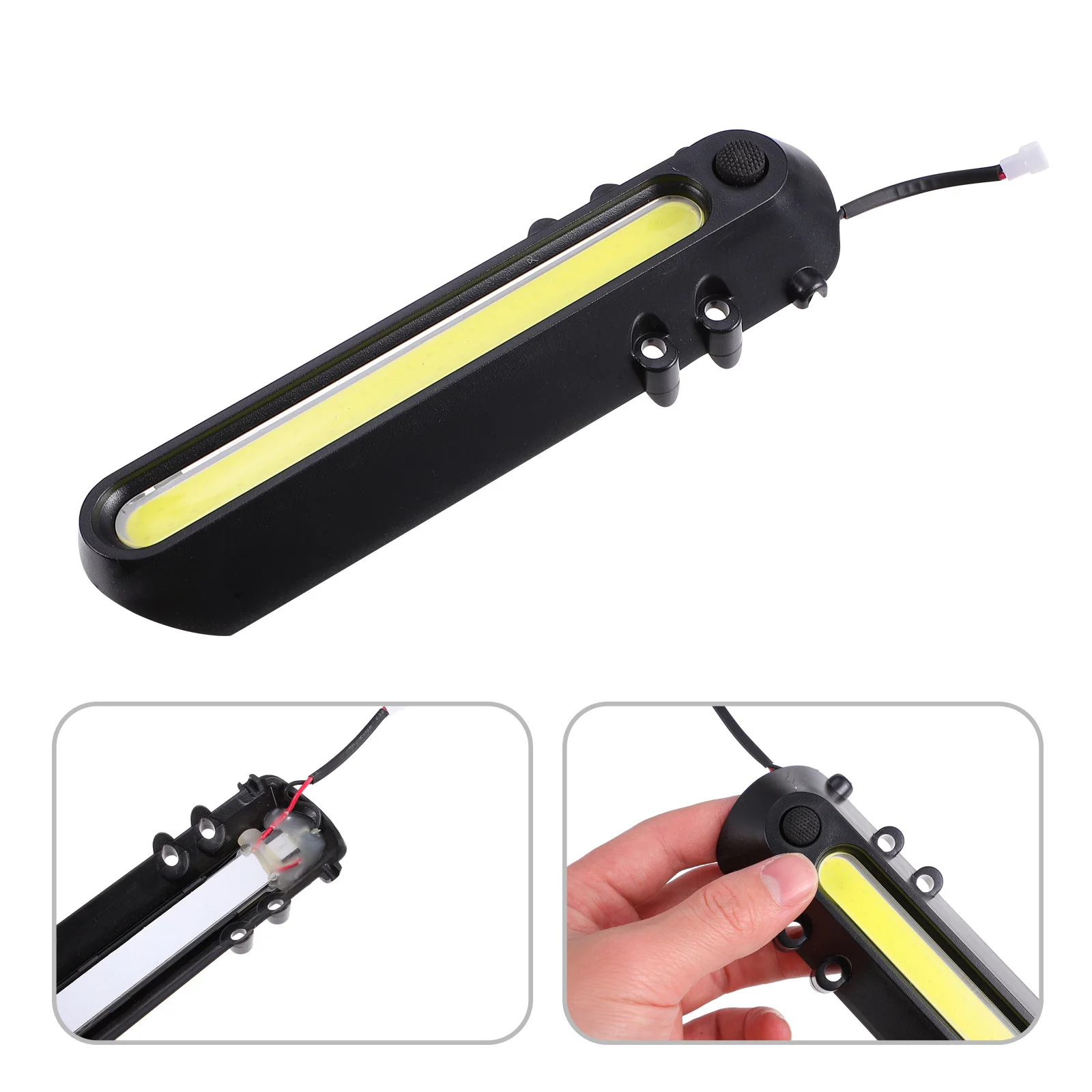 

LED Front Light Scooter Accessories Durable Replacement Parts for 5/5.5/6.5 Inch Electric Scooters Night Safety