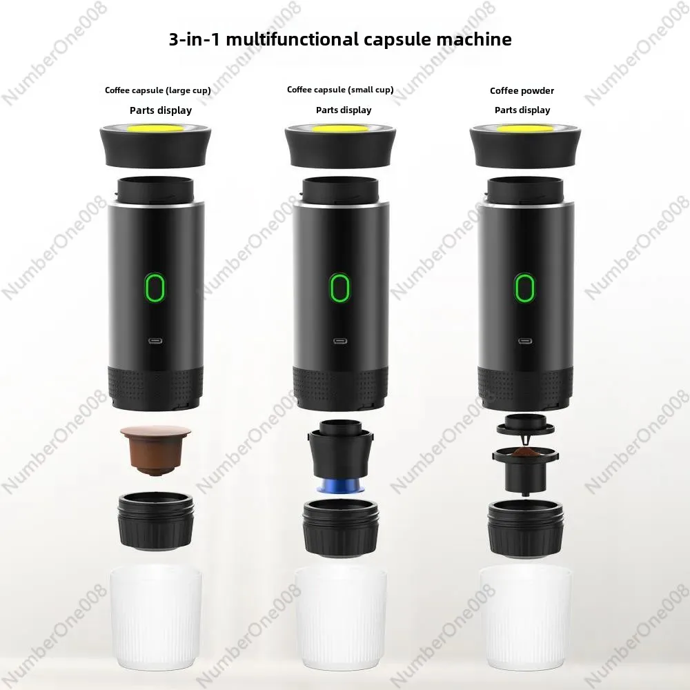 Portable Capsule Coffee Machine, American-Italian Concentrated Electric Small Wireless Heating, Pump-pressure Coffee Machine