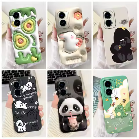 For Tecno Camon 19 Pro 5G Case Cute Cartoon Camera Protection Matte Soft Fundas For Tecno Camon 19 Neo Camon19 19Pro Phone Cover