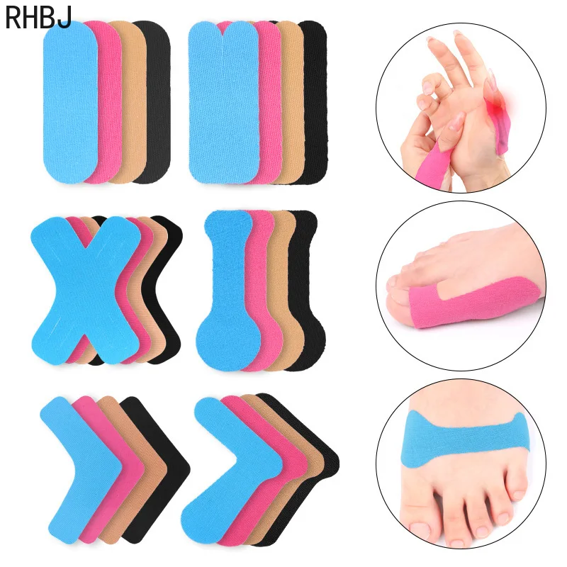 10/40/50pcs Elasticity Finger Toe Patch Anti Wear Hallux Valgus Bunion Correction Supporting Sports Fitness Protection Foot Care