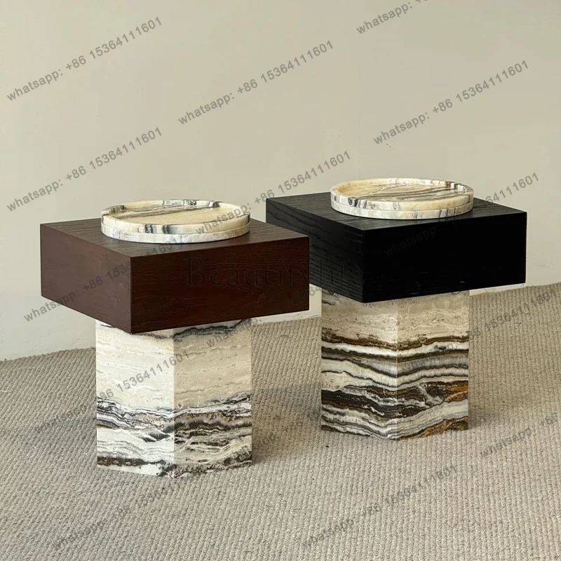 

FGItalian minimalist cave stone edge few living room modern light luxury high-end edge few