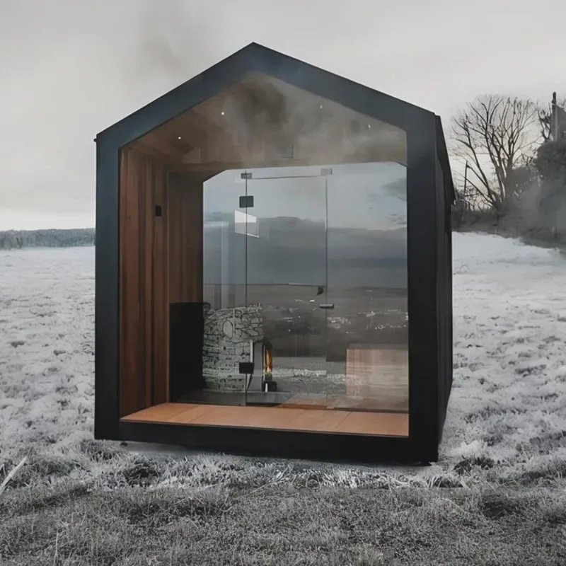 Dry steam sauna room Spire dry steam sauna room Solid wood thickened sweat steam infrared heating sauna room