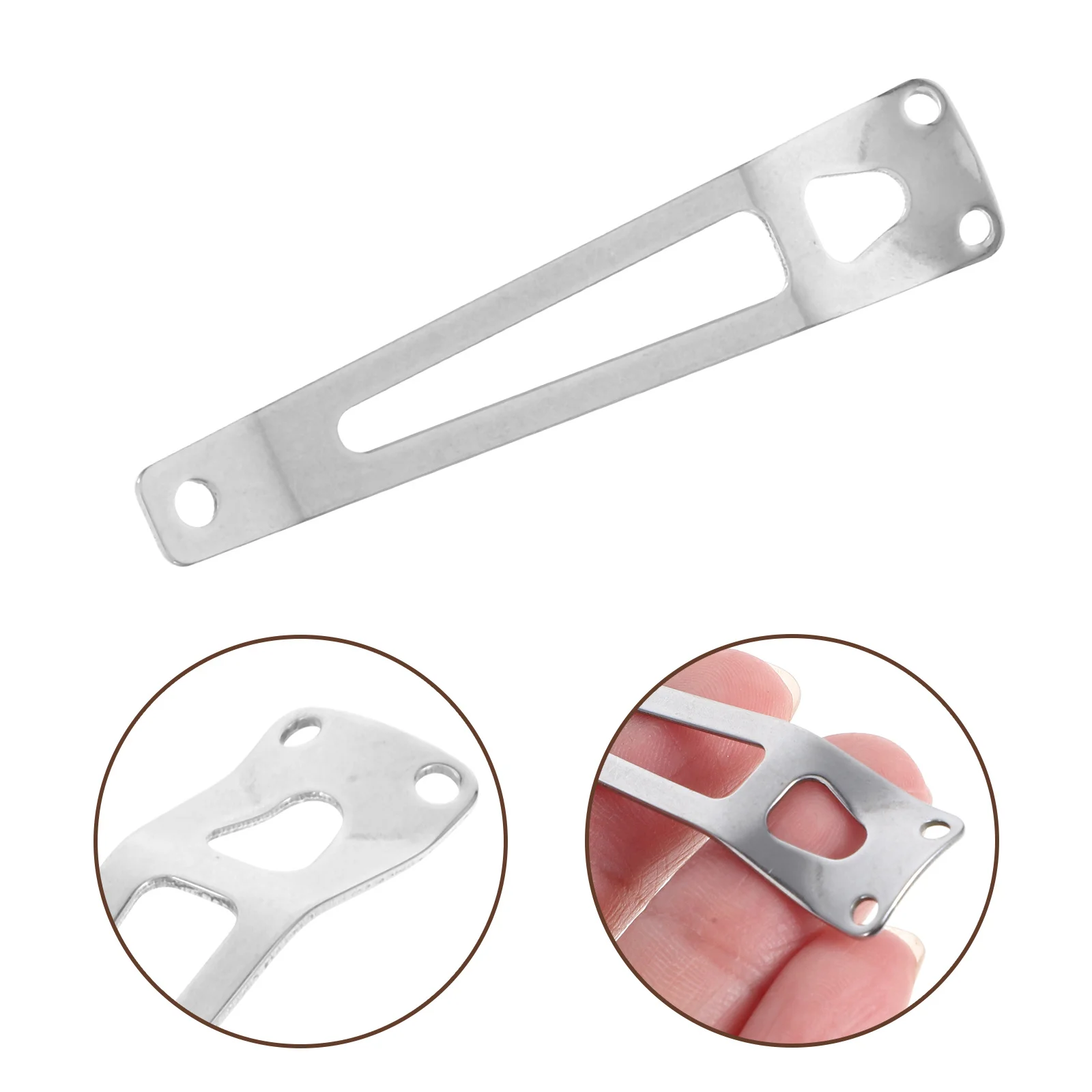 

Stainless Steel Flashlight Holder Belt Clip Compact Lightweight Durable Outdoor Carry Metal Pocket Clip Tool Accessory