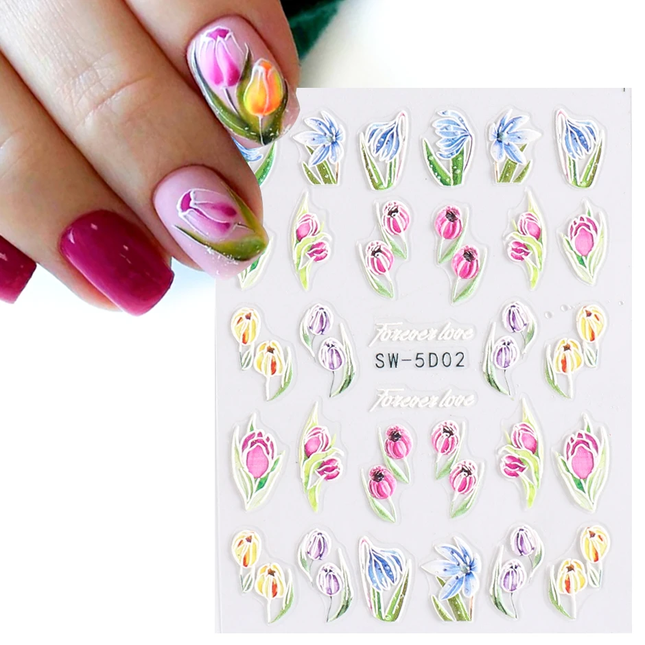 5D الأبيض زنبق الوادي مسمار ملصقات تنقش الزفاف مسمار الفن الديكور الشارات هلام البولندية باقة ديكور المتزلجون SA5D-K162