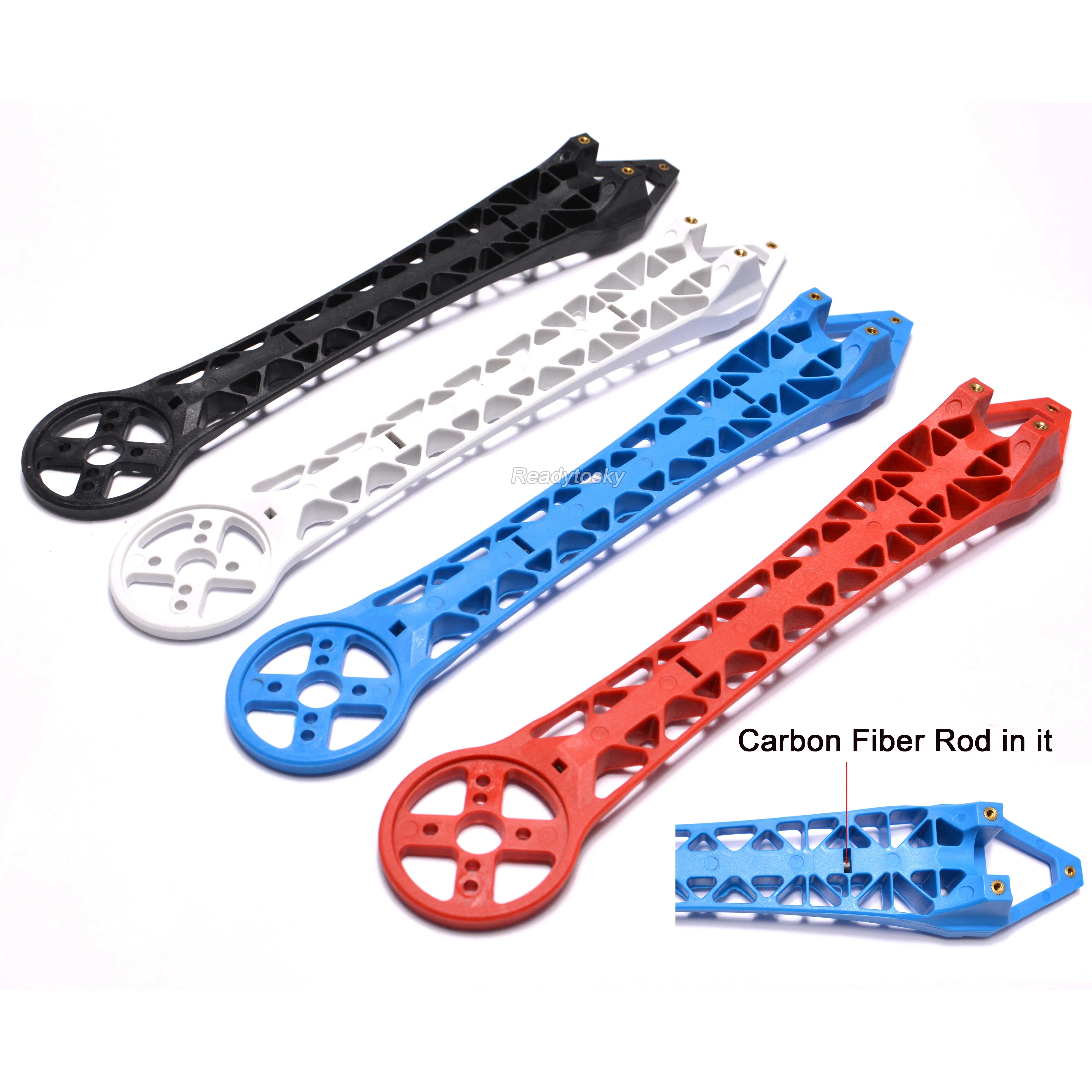 2PCS/LOT S500 S550 Quadcopter Multicopter Frame Kit Replacement Arm with Carbon Fiber Rod Black/ Red / Blue