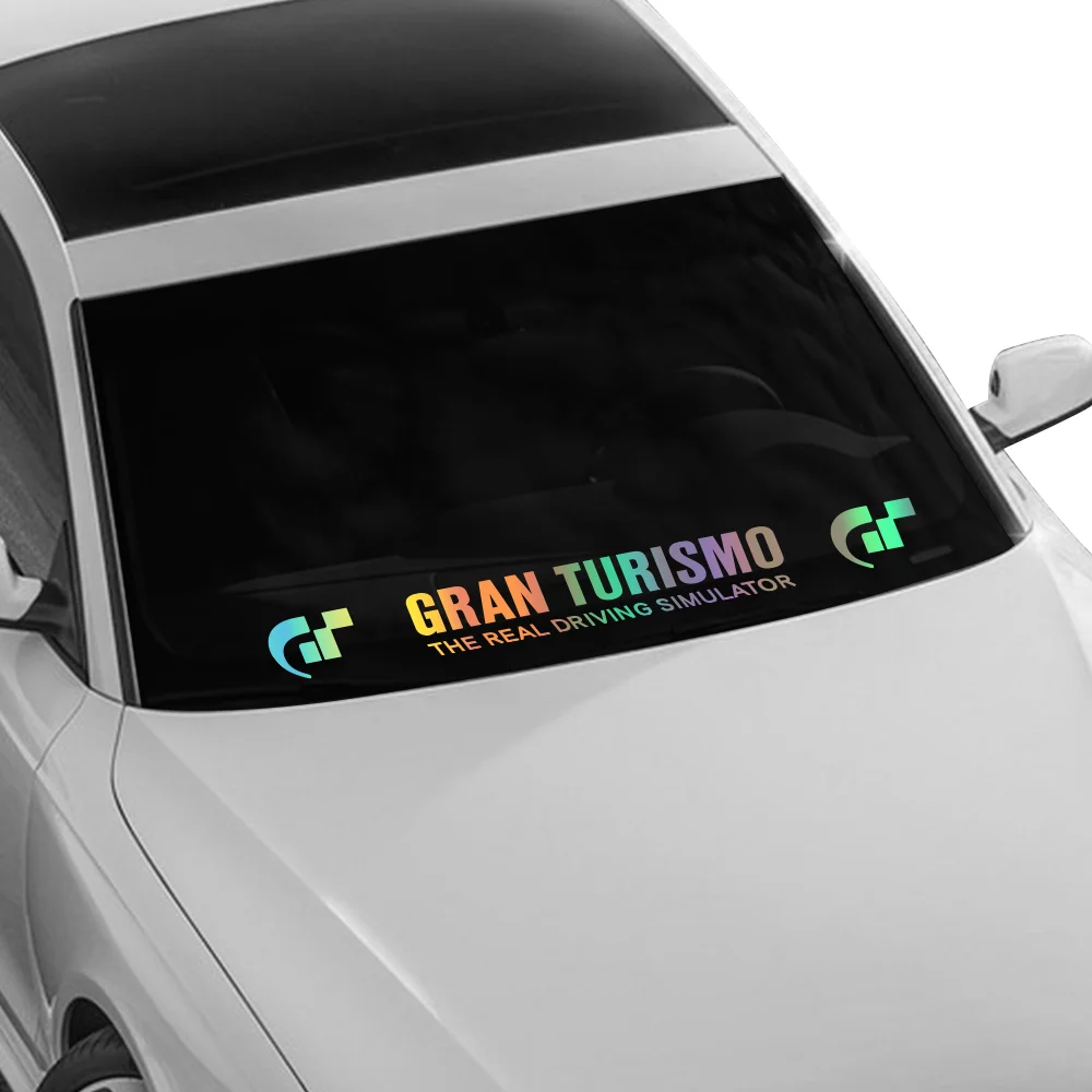 موضة جران توريزمو زجاج سيارة الشارات ملصق فينيل نافذة السيارة الجسم التصميم مقاوم للماء الديكور اكسسوارات السيارات التصميم #2
