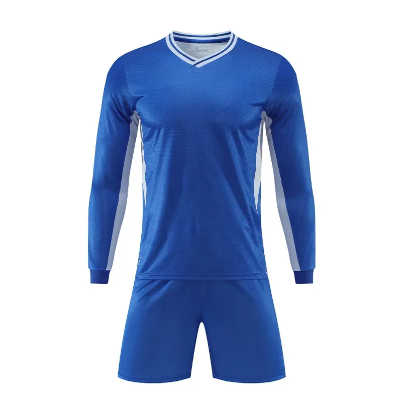 طقم كرة قدم بأكمام قصيرة وأكمام طويلة، ملابس رياضية خفيفة الوزن قابلة للتخصيص من الجيرسيه