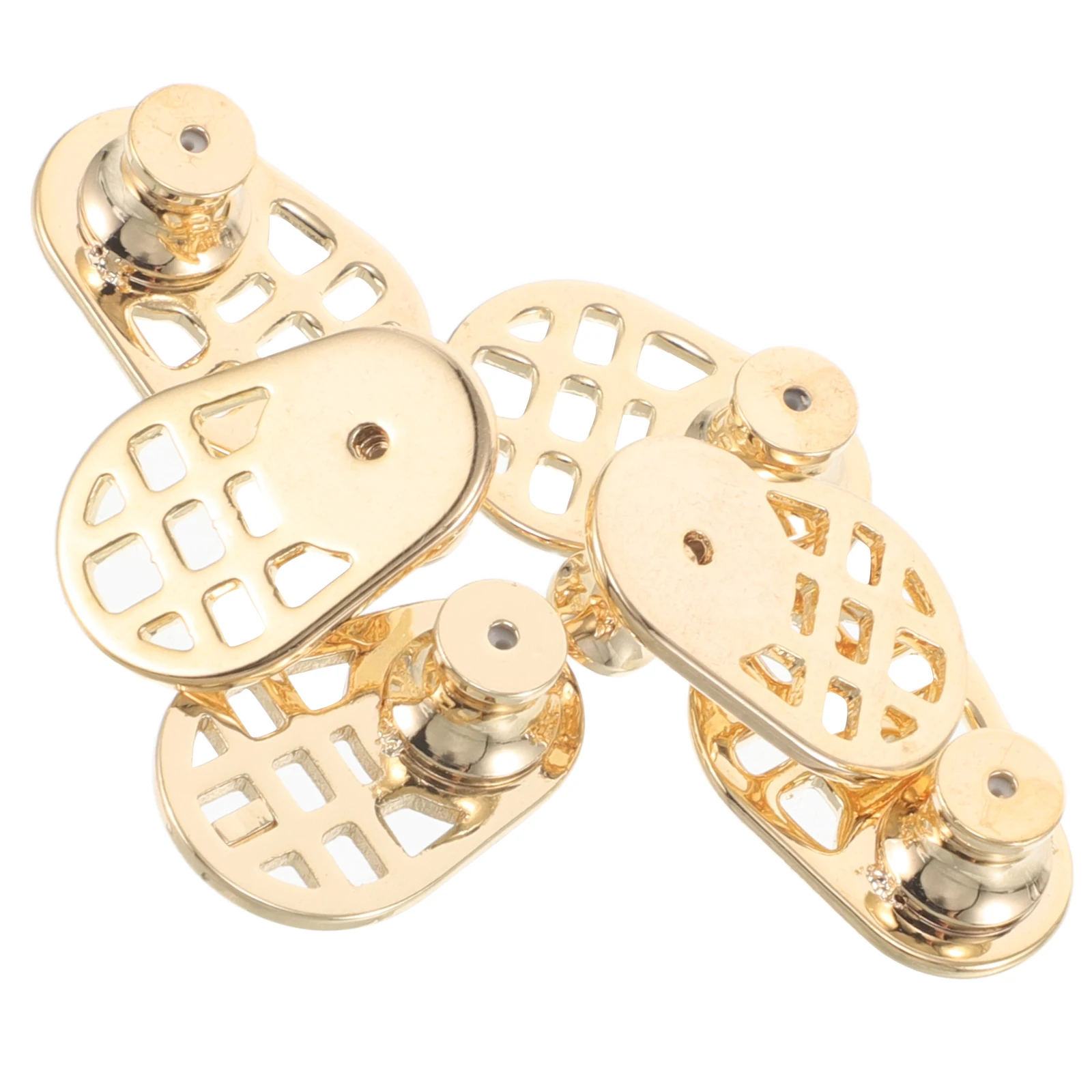 

6pcs Earring Lifters For Heavy Earrings Support Backs Secure Stud Stabilizers Metal Stopper Droopy Ears Diy Jewelry Accessories