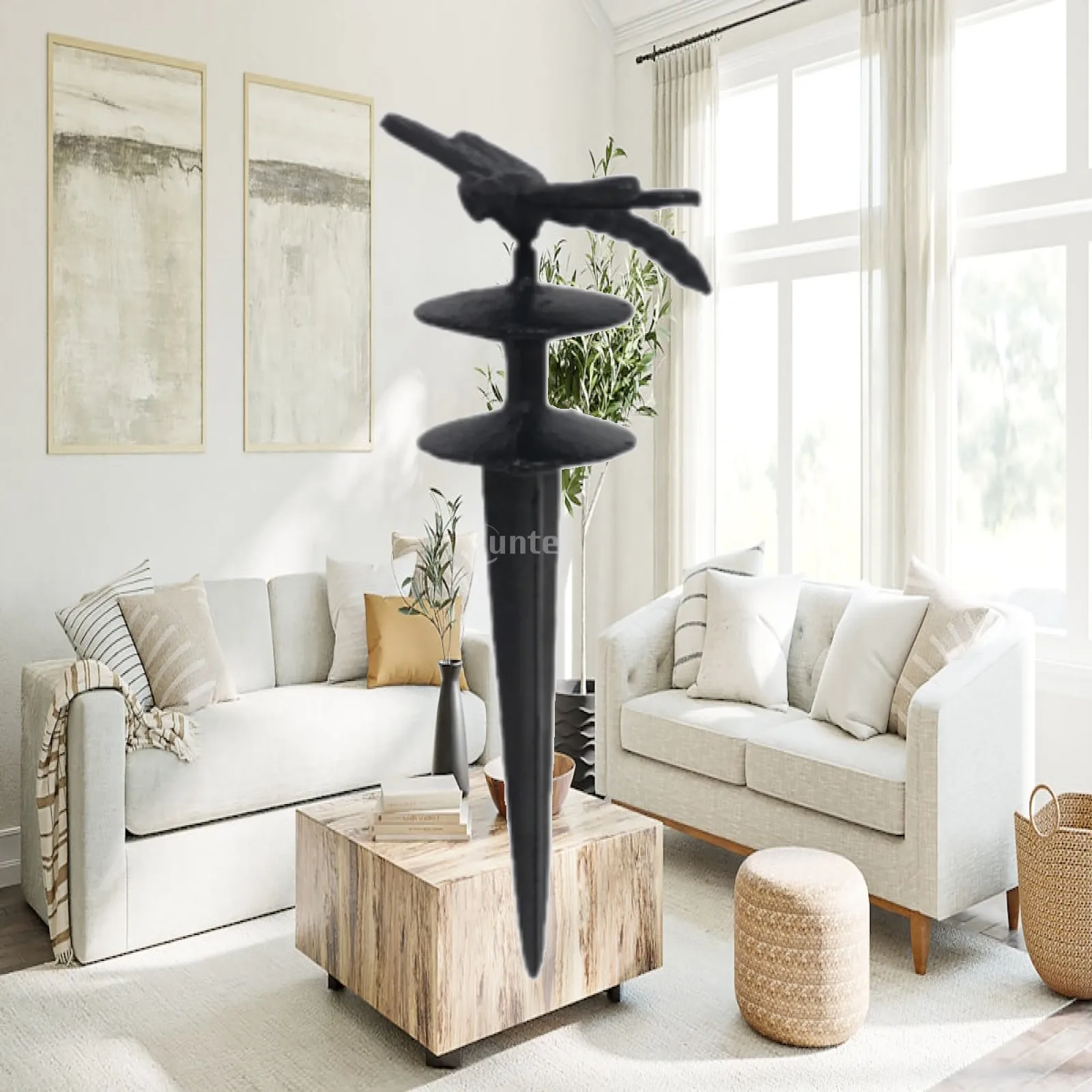 Support de tuyau décoratif robuste en forme de sculpture extérieure, résistant à la rouille, pour jardin, pelouse et cour