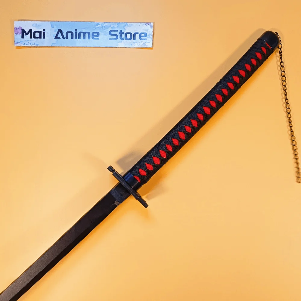 55 بوصة بليتش كاتانا الحجم الحقيقي كاتانا الساموراي صابر كوروساكي برمجة السيف أنيمي تأثيري الدعامة سكين النينجا الخشبي لعبة غير حادة هدية #5