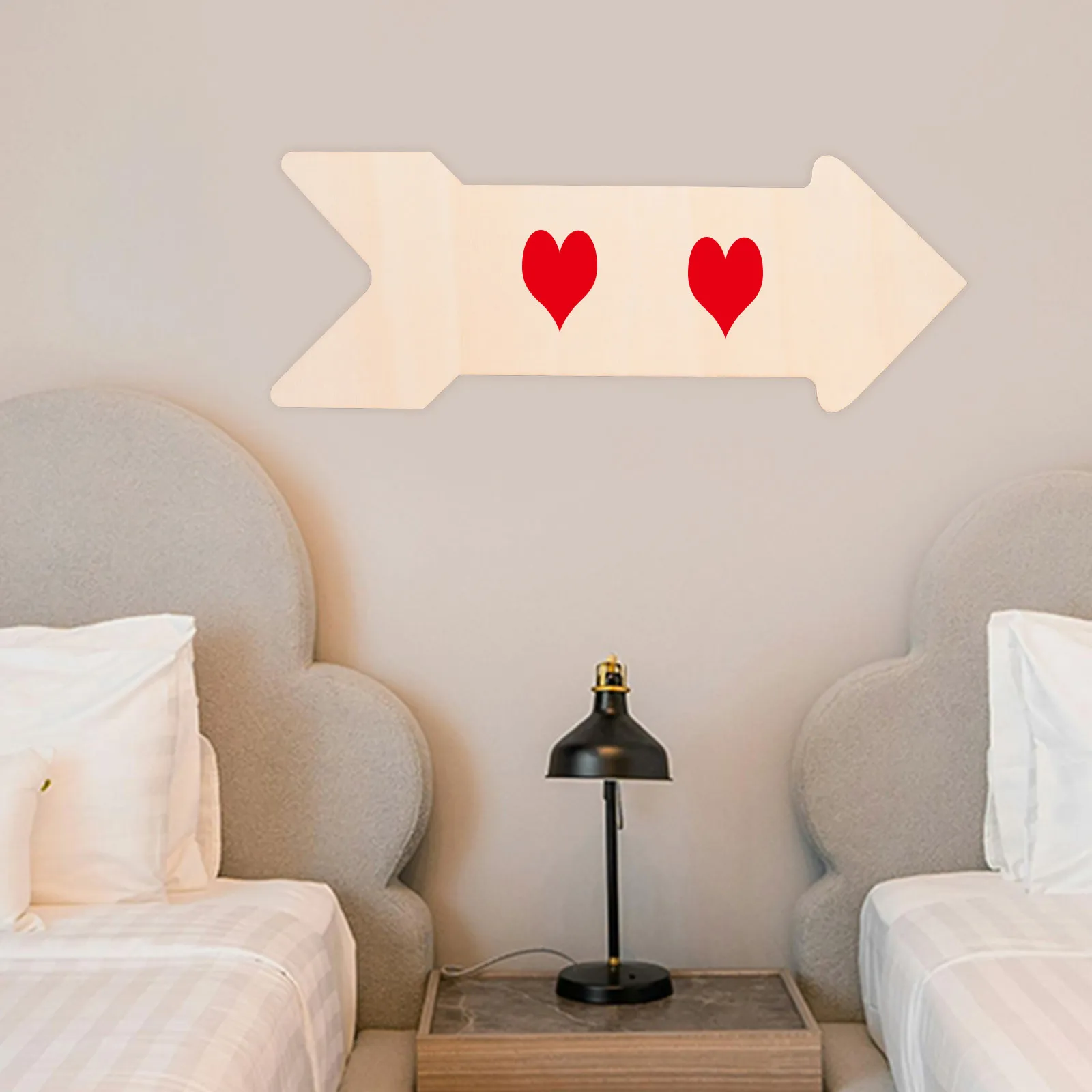 4pcs Arrow Shape Wood Slices For Diy Crafts Thickened Unfinished Wooden Cutouts Smooth Natural Blank Plaques Decorative Arrow