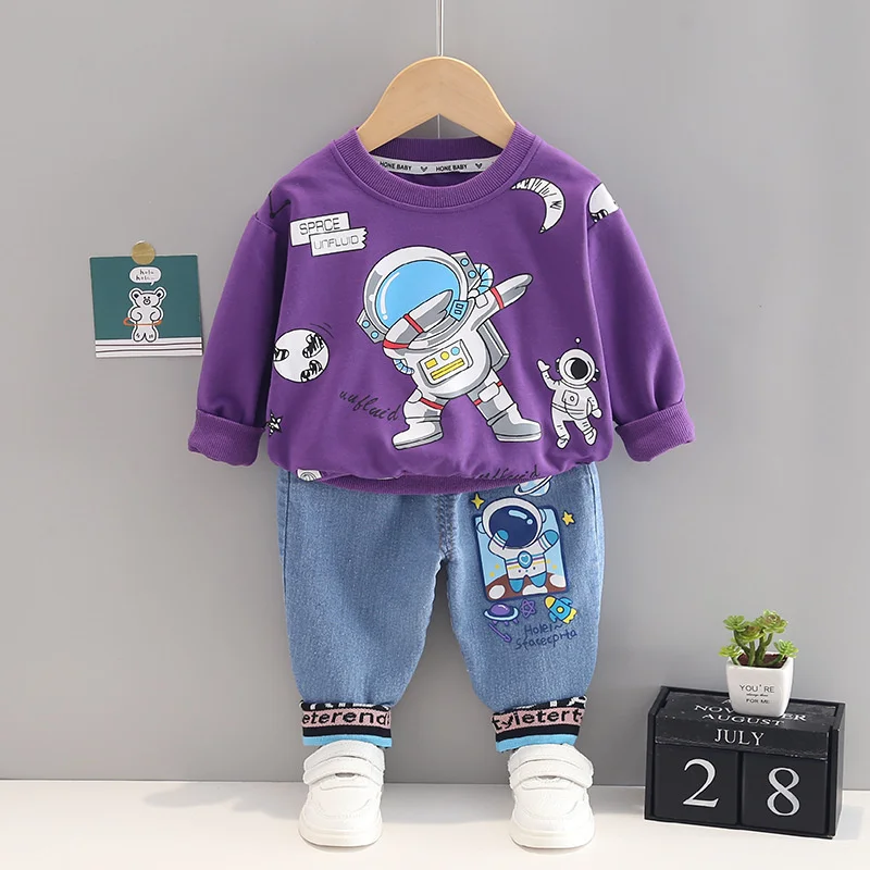 New Spring Autumn Baby Girls Clothes Suit Boys Outfits Children T-Shirt Pants 2Pcs/Sets Toddler Casual Clothing Kids Tracksuits