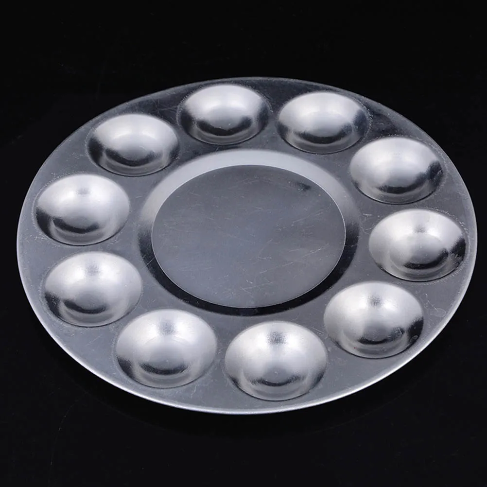 

10 Holes Aluminum Palette Watercolor Art Paint Tray Bulk Supplies Child