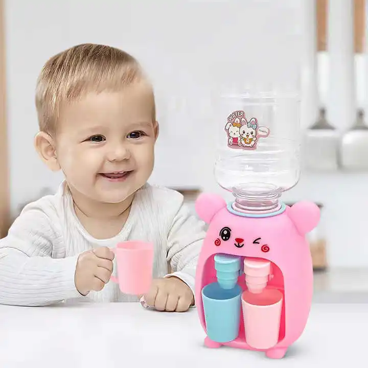 Mini Kinderen Water Dispenser Speelgoed Leuke Cartoon Water Sap Melk Drinkfontein Fantasiespel Keuken Speelgoed voor Jongens Meisjes Gift