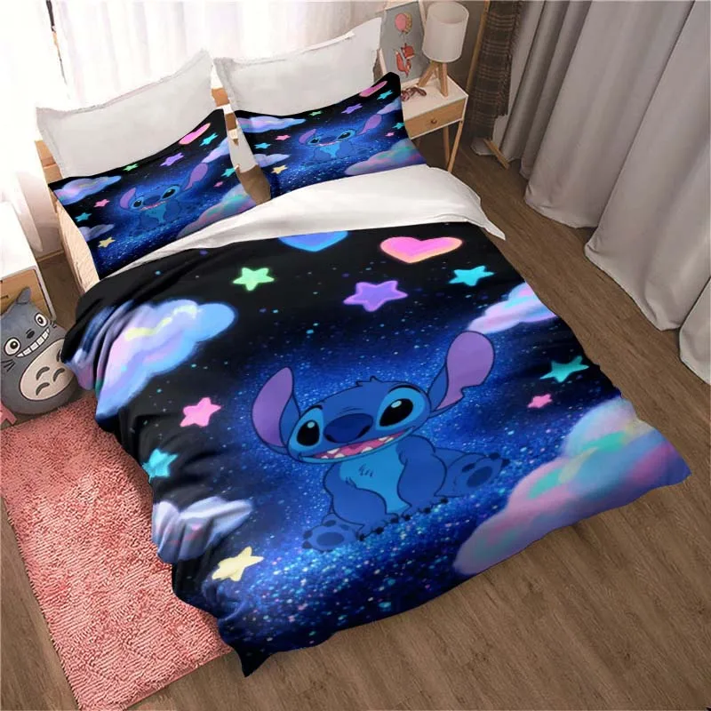 Trapunta Lilo & Stitch – Copriletto Morbido Leggero, Design Angel E Stitch, Adatto A Letti Singoli