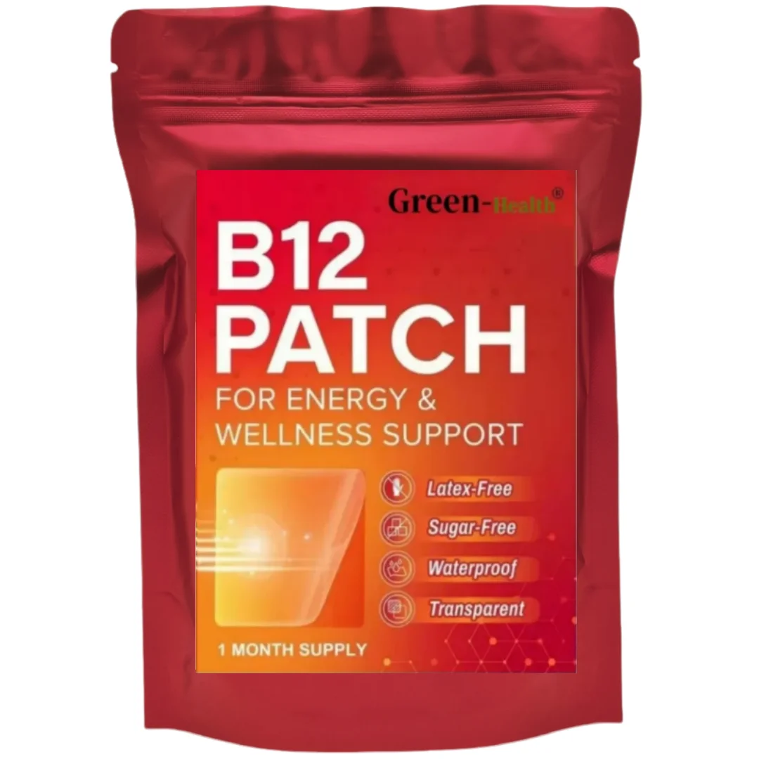 Parche B12 diario Mezcla natural autoadhesiva transdermica 30 unidades por 1 mes Suministro de parches de vitamina B12