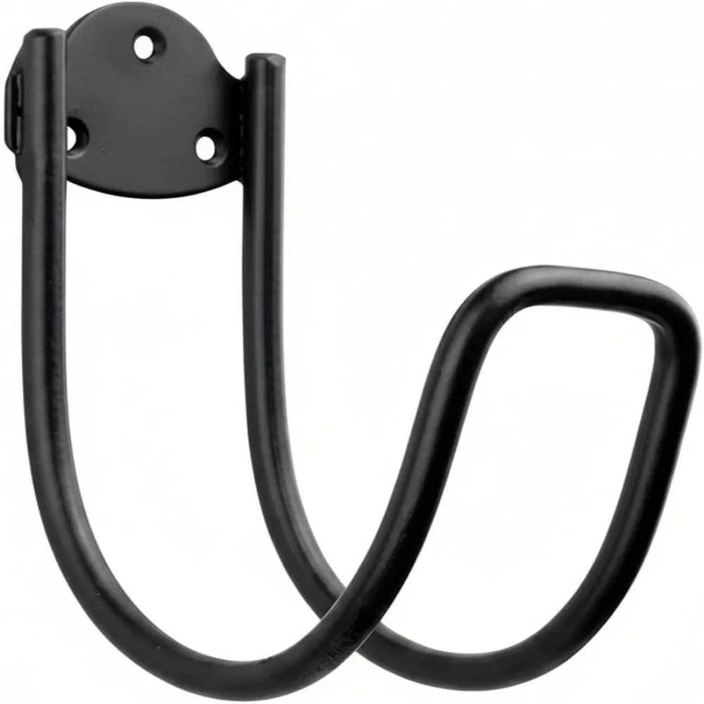 Iron Metal Garden Hose Holder Wall Mounted Easy Installation Outdoor Hose Hanger Compact Water Hose Holder