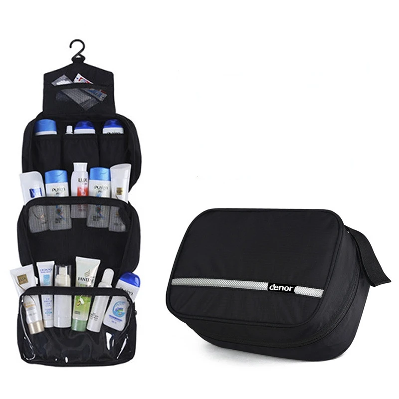 New Hanging Toiletry Bag Travel Toiletry Wash Organizer Kit for Men Women Cosmetics Make Up Sturdy Hanging Hook Shower Bags