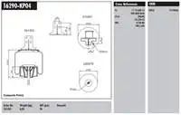 Store code: MD16290-KP04 for plastic PISTON STRALIS 400 / EUROTECH 440E FP / P4 × 2 rear right