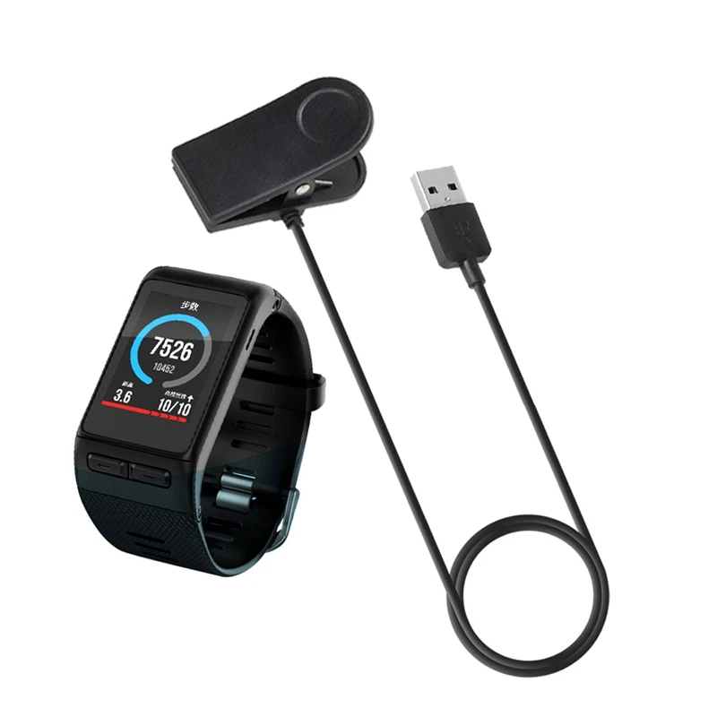 Charging Cable For Garmin Vivoactive Charger HR GPS Smartwatch USB Data Charging Cable Cradle Clip