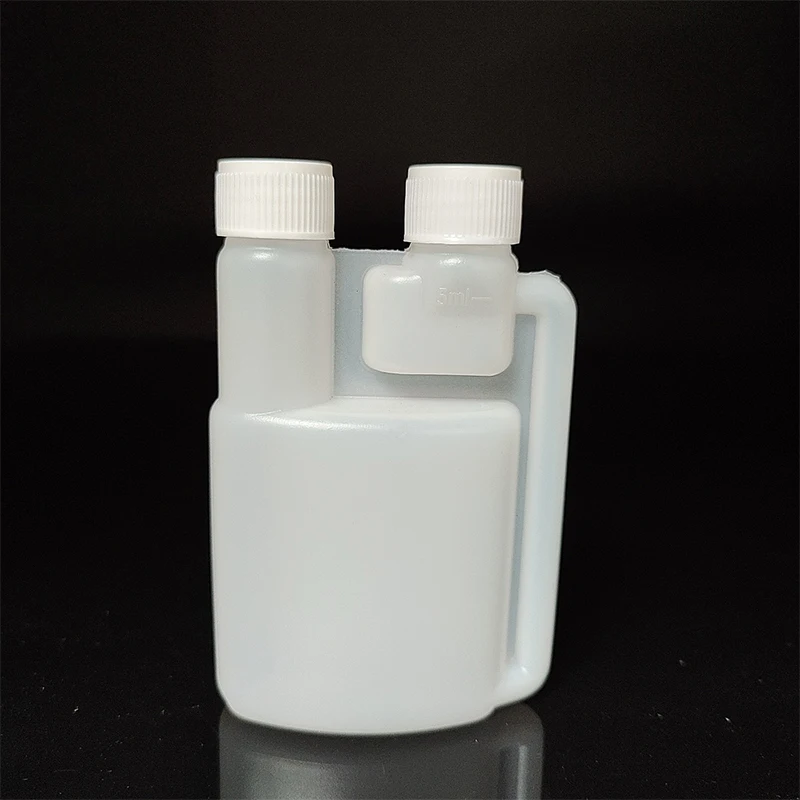 Botol Penyimpanan Plastik Dispenser Lulus Hdpe dengan Tutup 8 Buah/Set