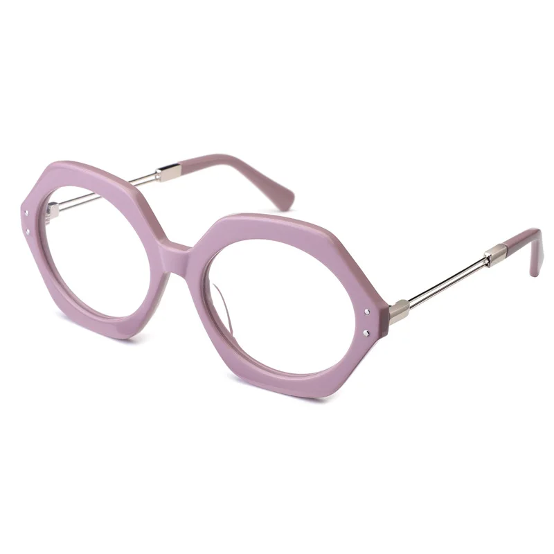 

New 1092 High Quality Acetic Hexagon Fashion Design Frames Unisex Optical Glasses Reading Glasses Personalised Glasses