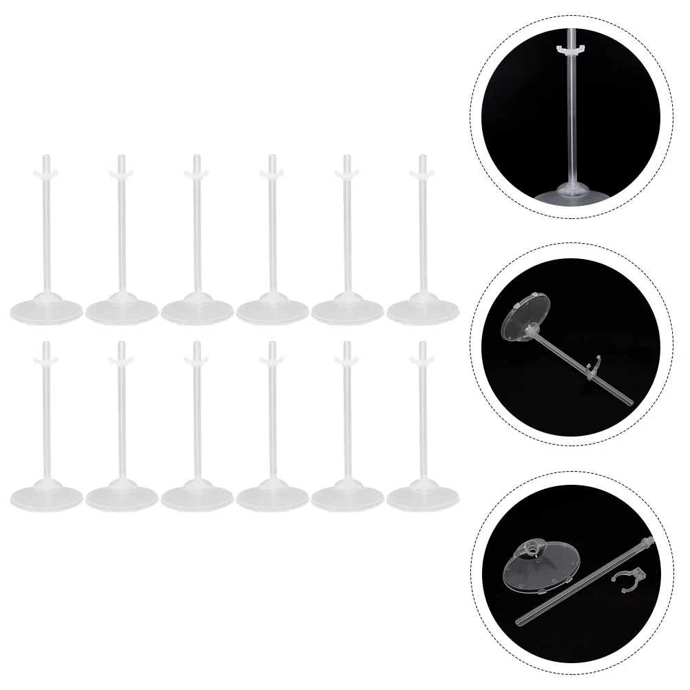 36 Pcs Transparent Stand Figures Display Holder Rack Bracket Support Clear