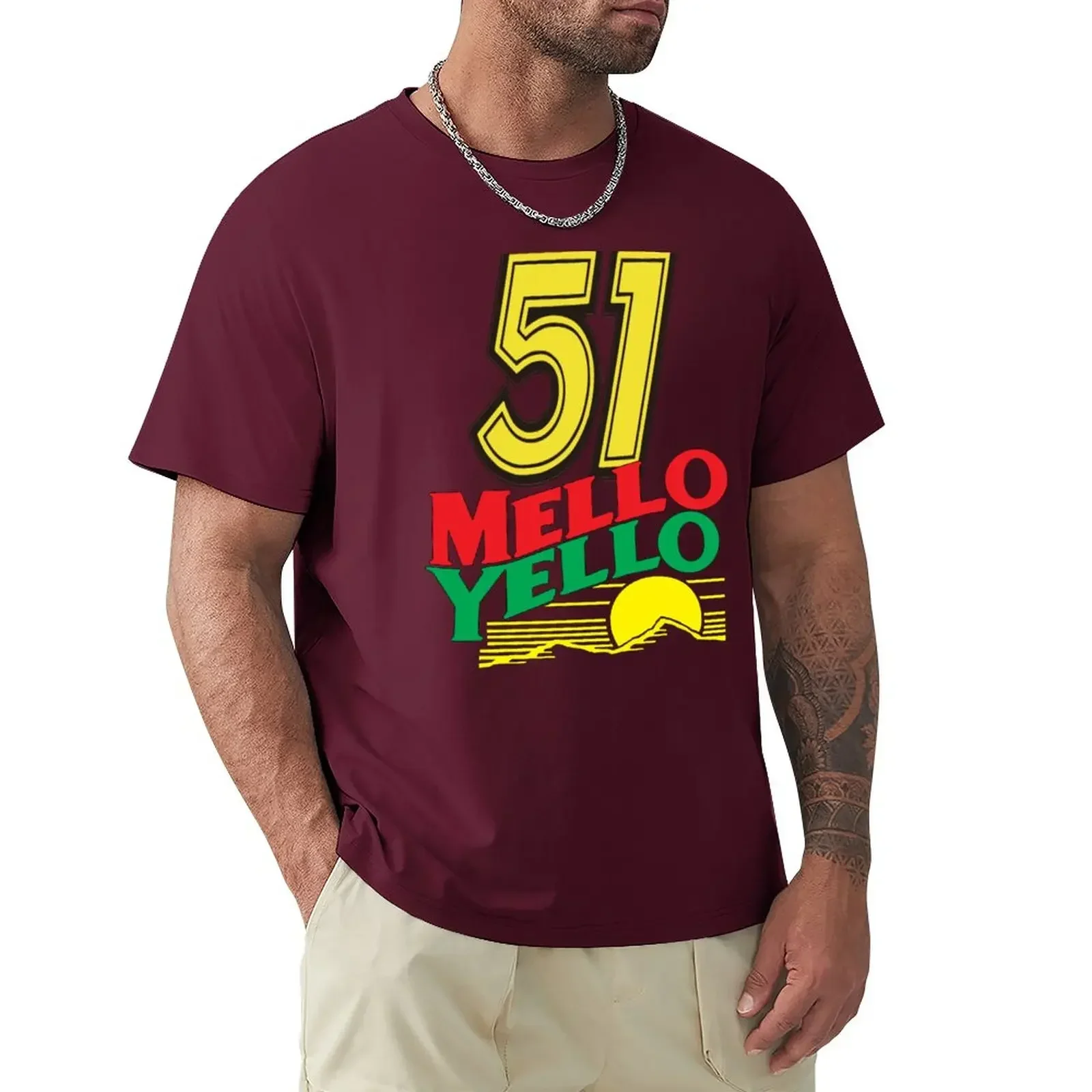 Summer harajuku custom t shirt heavyweight Informal 51 Mello Yello Cole Trickle Days of Thunder  tops cute Hot clothes for men