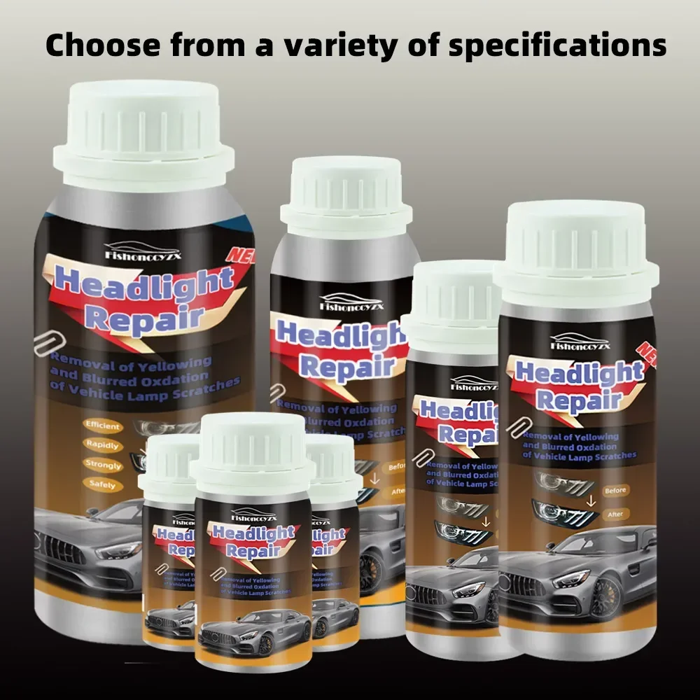 

800ml Headlights Liquid Polymer Headlight Chemical Polish Repair Fluid Refurbishment Scratch Repair Polishing Headlights Kit
