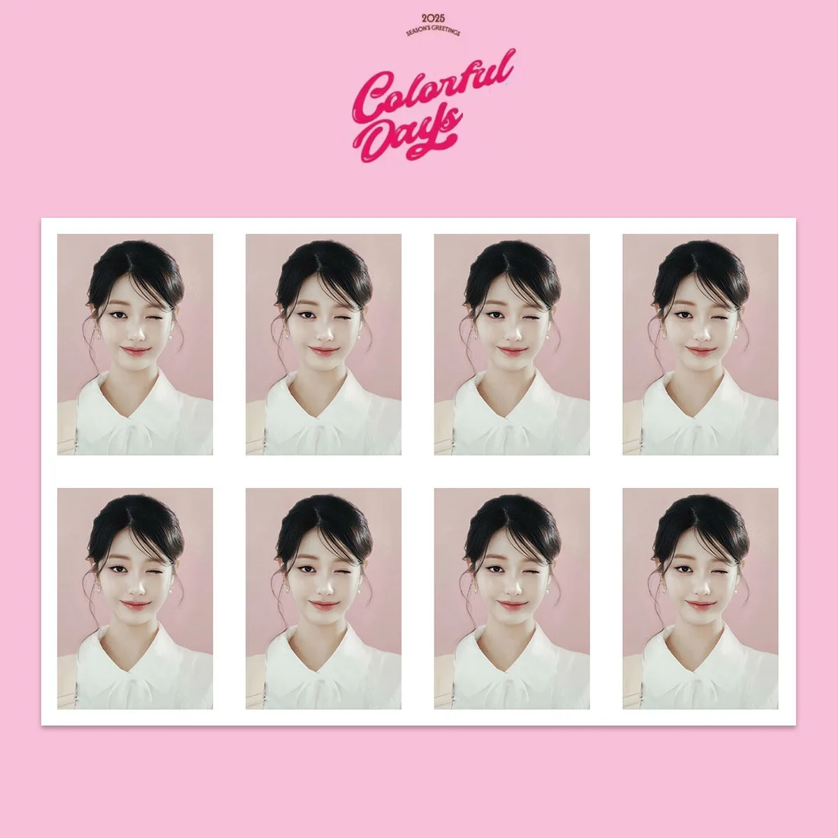 Kpop Idols WonYoung Gaeul One Inch ID Photo White Background Photograph Figure Printing HD Photo LIZ YUJIN Fans Collection Gift