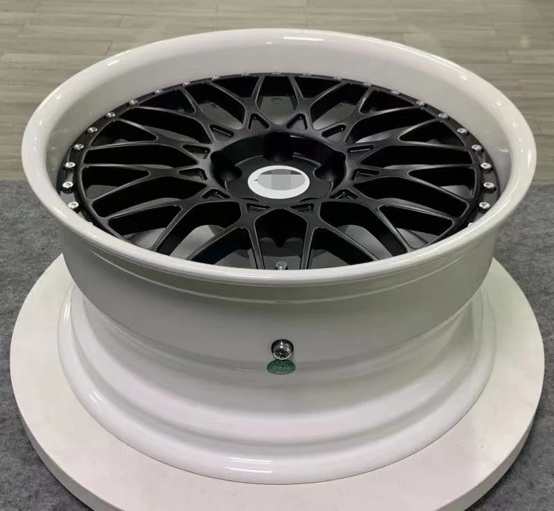 for Customized 2 piece Forged rims disc with polished lip and brushed face Concave deep lips 5*112 5*114.3 5*120