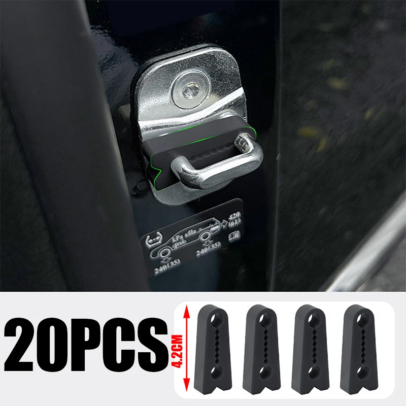 Universeller Autotür-Schlossdämpfer, Schalldämpfende Elastische Silikondichtung, Auto-Türschließungs-Stoßdämpfer, Zubehör