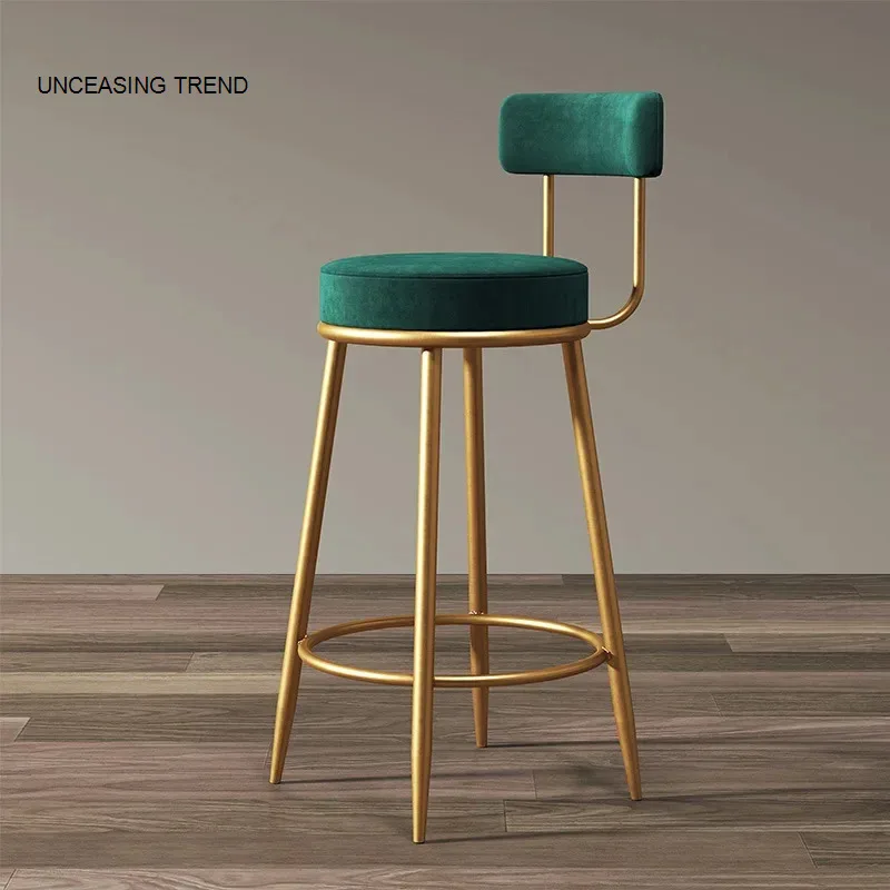 Bar Chair Simple Casual Home Cafe Stool Back High Chair Dining Chair Nail Shop Reception Room Bar Stools Bar Table for Home