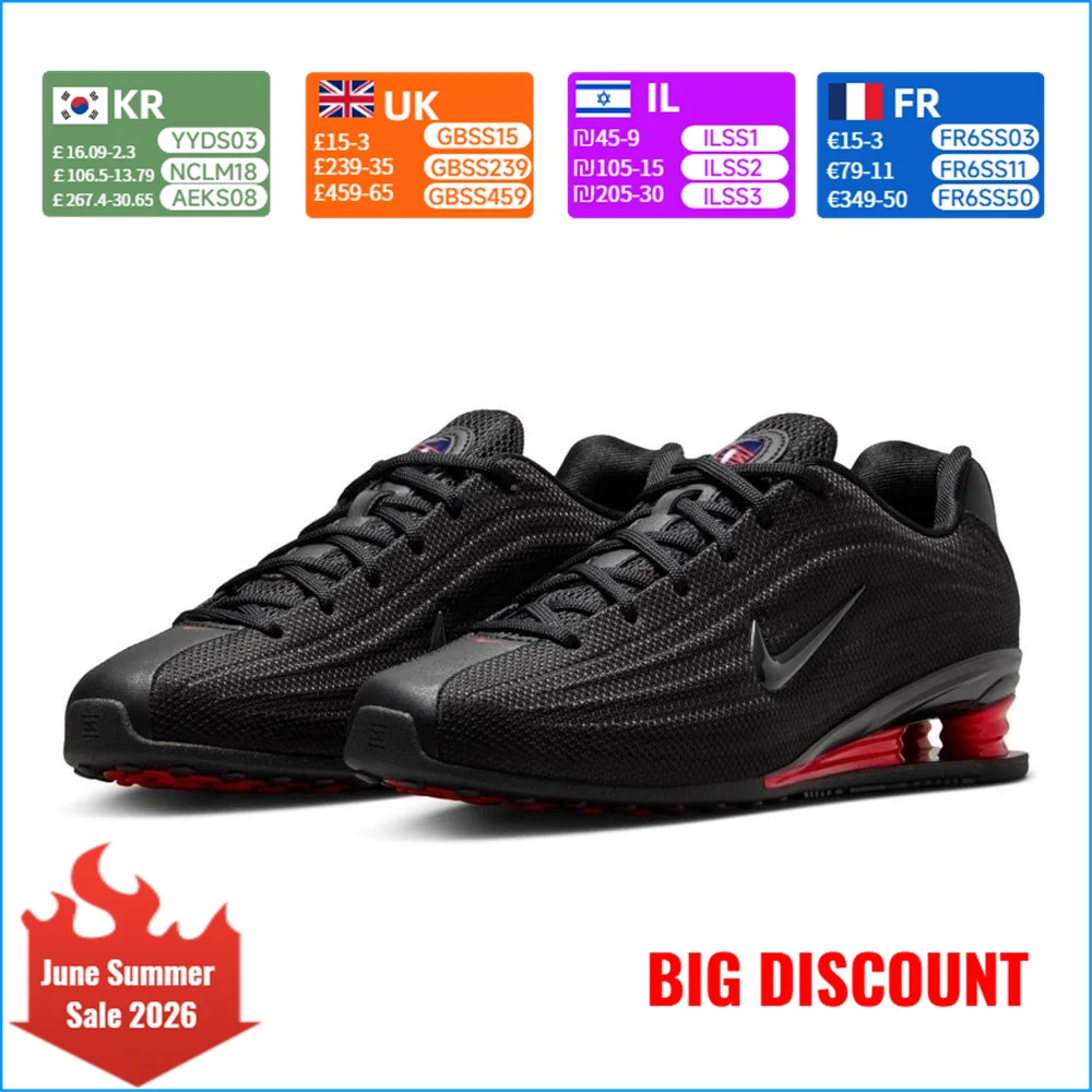 Tênis de corrida feminino NIKE SHOX Z para treinamento esportivo – Antiderrapante, durável, com amortecimento de ar, confortável – HQ7540-002