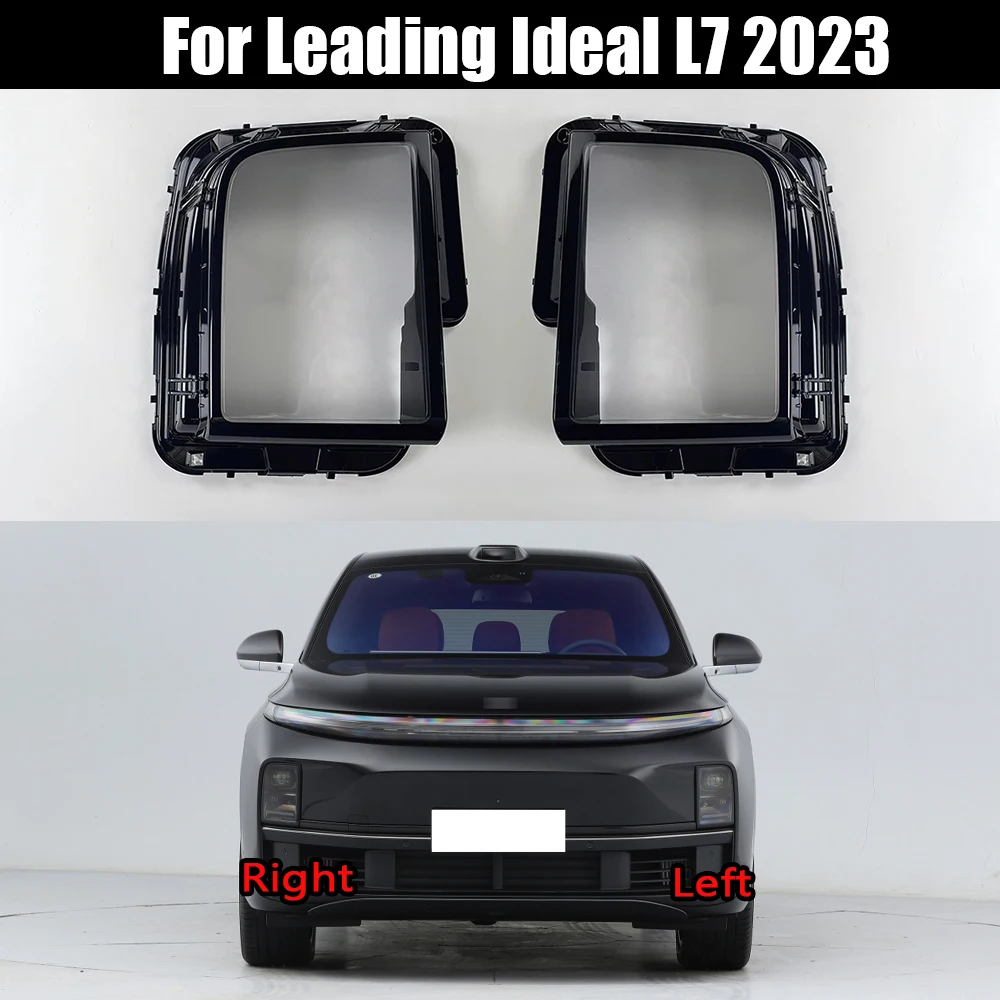 

For Leading Ideal L7 2023 Front Headlight Cover Transparent Lamp Shade Headlamp Shell Lens Plexiglass Replace Original Lampshade