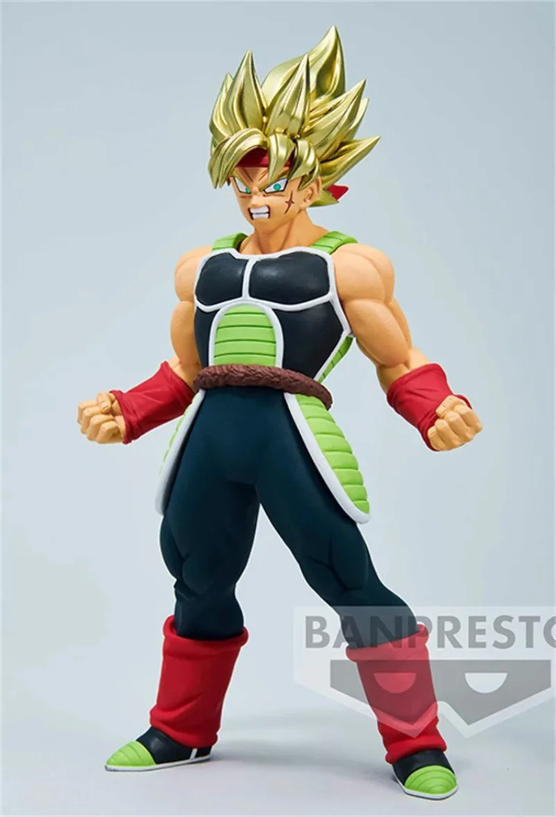 Bandai Original Banpresto Anime Dragon Ball Z Super Saiyan Burdock PVC Action Figures Collection Model Ornament Toy