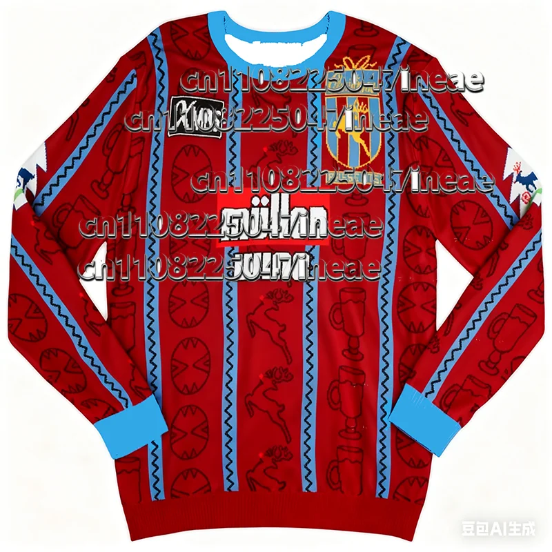 

Get Into The Christmas Vibe When Going Out! Hot Wine-themed 3D Printed Football Long-sleeve, Football Sports