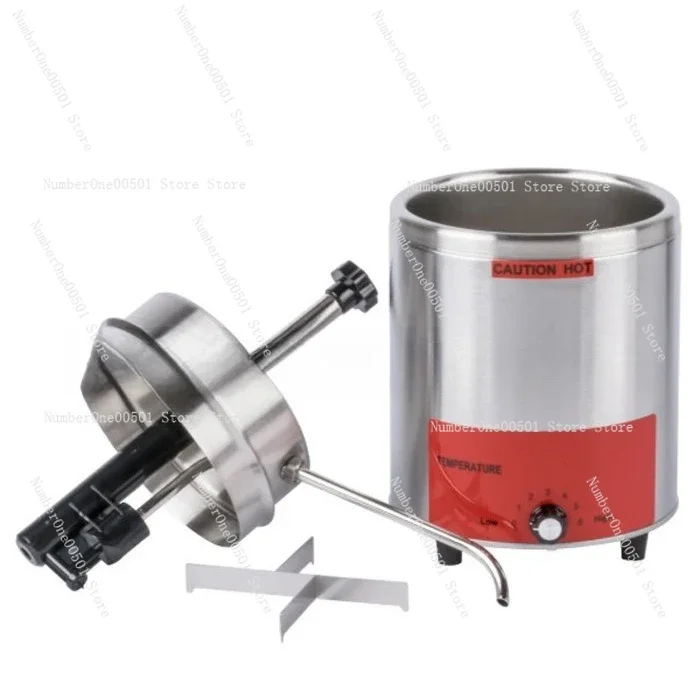 Stainless Steel Electric Press Sauce Pump Heated Liquid Dispenser for Syrup Soy Sauce Cheese Warmer Container -095