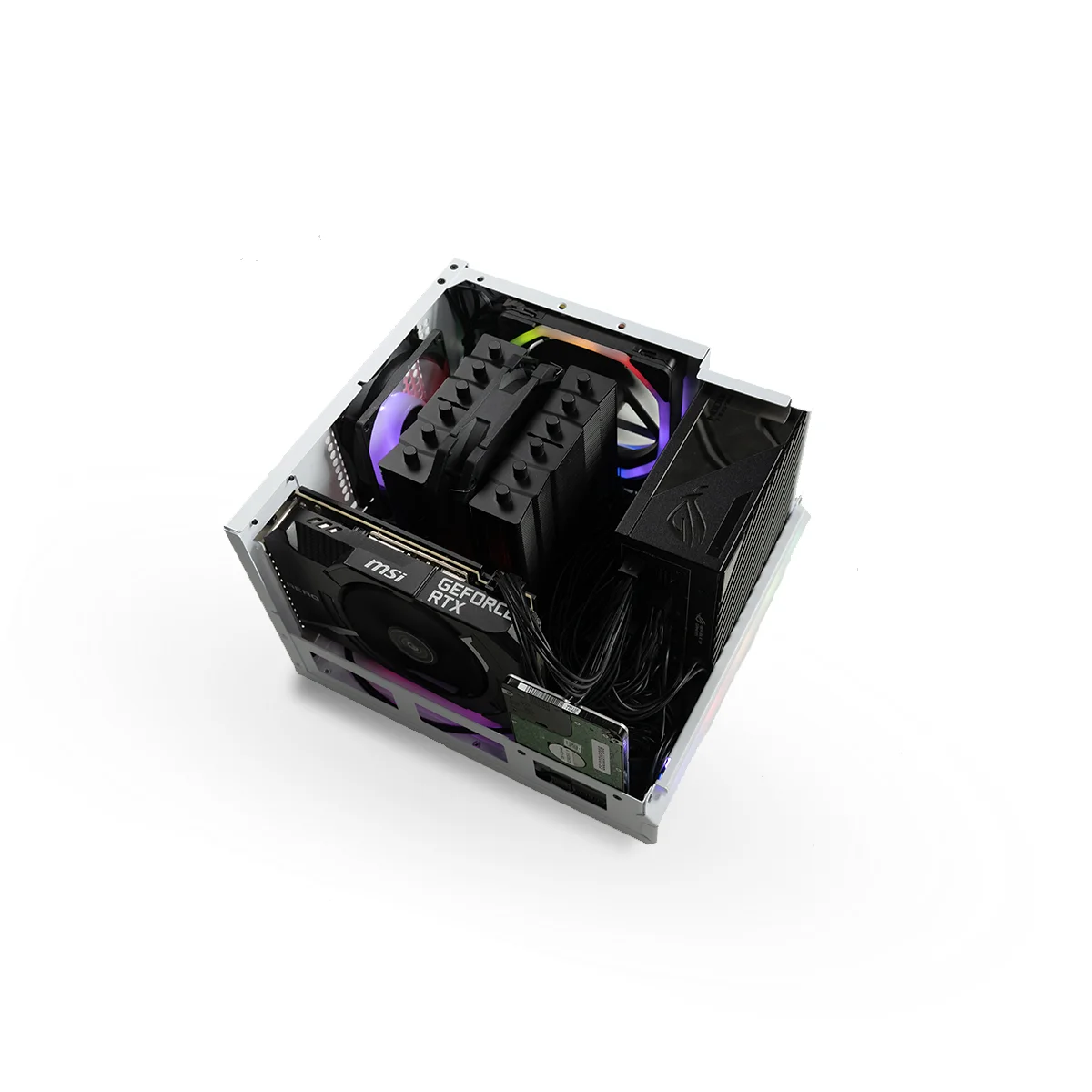 Imagem -06 - Chassis a4 Portátil de Alumínio Caixa Mini Itx Classe Desktop Gpu Reto 255 mm E24t Energy _ 11l