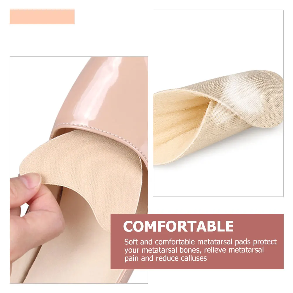 

4 Pairs Toe Pad Soft Foot Pads Insoles for Women Heels Inserts High Shoes Non-slip