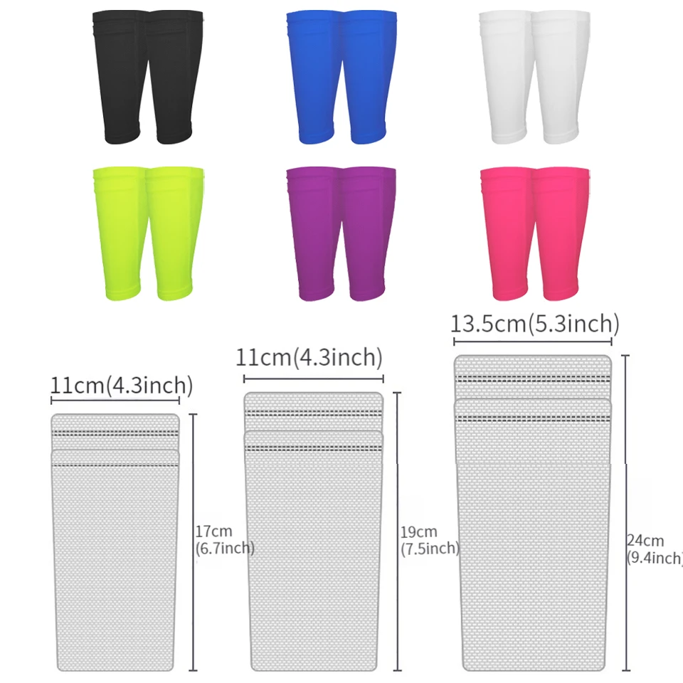 1 Pair Breathable Sports Soccer Shin Guards Pad Cover Instep Sock Leg Guard Sleeve Football Shin Holder For Adult Teens Children