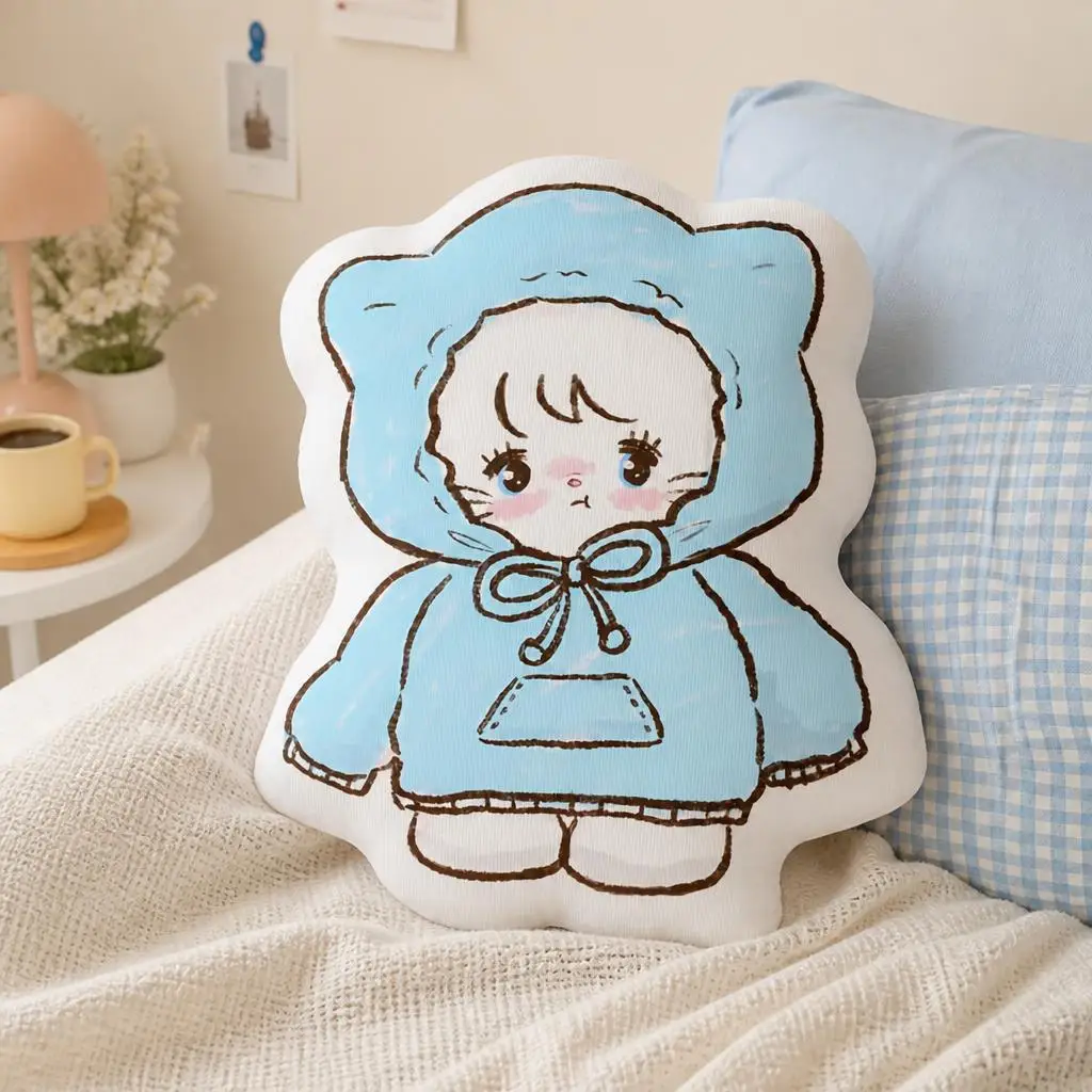 Mikkos Moussee Funny Pillow Cushion Irregular Stuffed Throw Pillow Home Decor Gift Sofa Bed