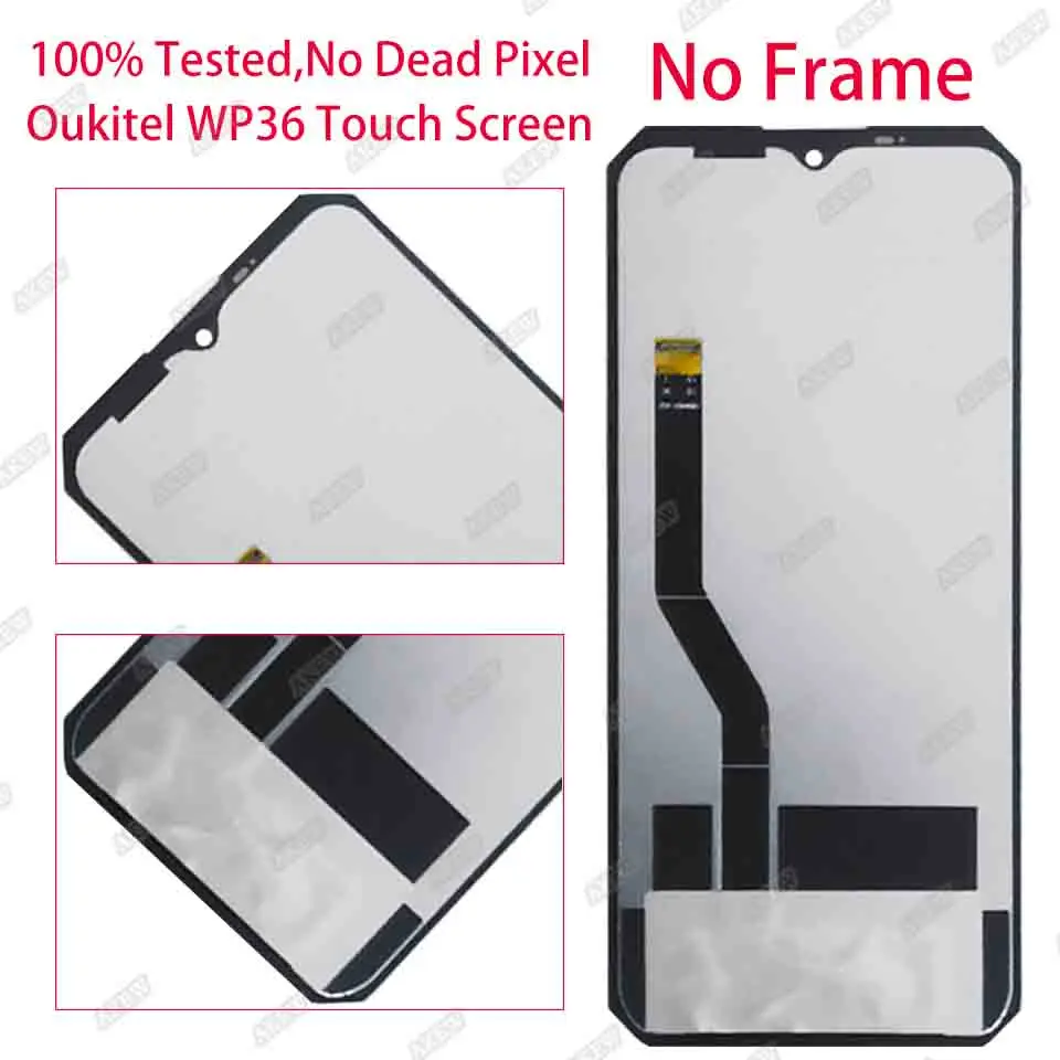 100% Tested For Oukitel WP36 LCD Screen New OUKITEL WP36 Touch Display WP 36 Digitizer Assembly Replacement Parts With Tools