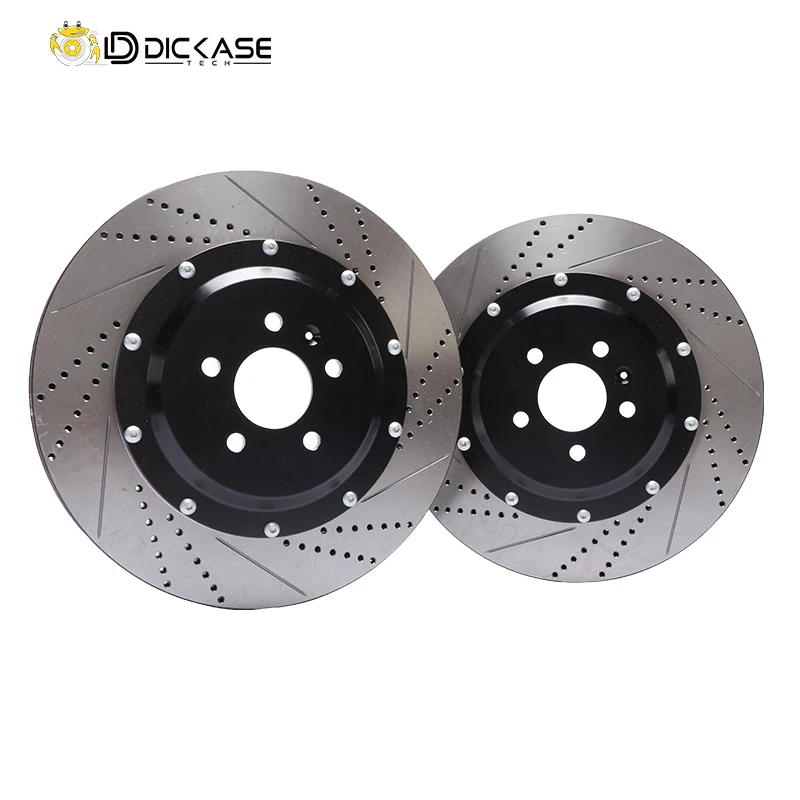 Dicase high carbon cast iron 365*34mm drilled and slotted rotor brake disc for Audi s4,Professional car tuning and upgrade