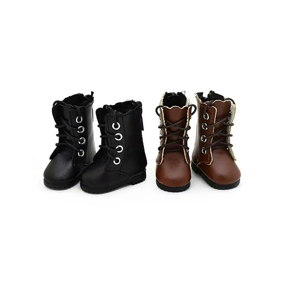 Botas de muñeca de rodillas largas a la moda, ropa informal, botas de caballero, zapatos de muñeca 1/6, muñecas BJD 4,5*2,3*5cm, zapatos de cuero para muñeca, juguete para niños