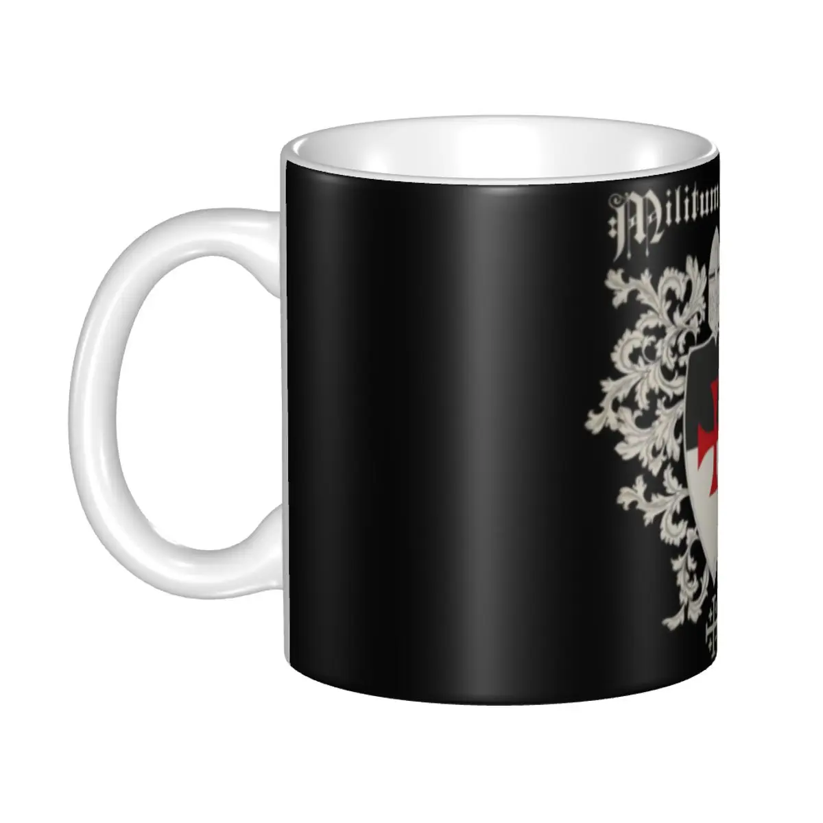 Knights Templars Cross Medieval Coffee Mugs DIY Custom Crusader Ceramic Mug Creative Gift